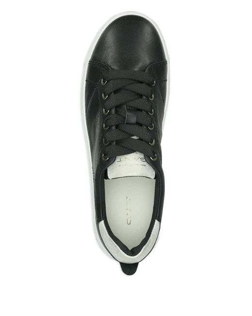 Gant Avona レザースニーカー Black