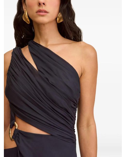 Cult Gaia Black Zan Gown Maxi Dress