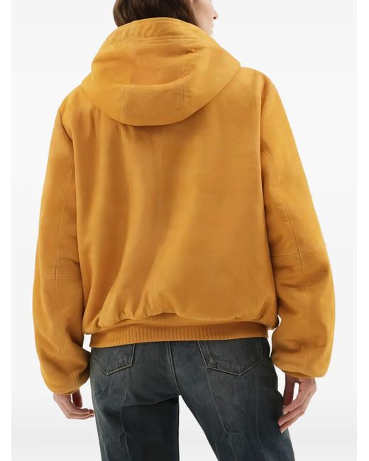 1989 STUDIO Yellow Hooded Zip-Up Jacket