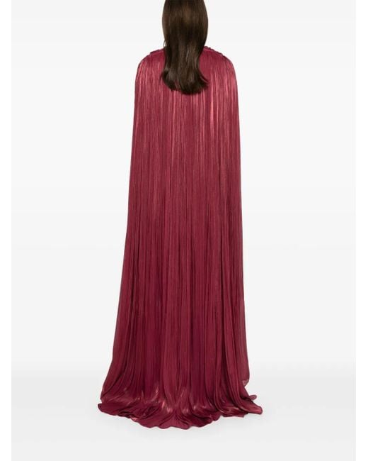Ana Radu Layered Plissé Gown