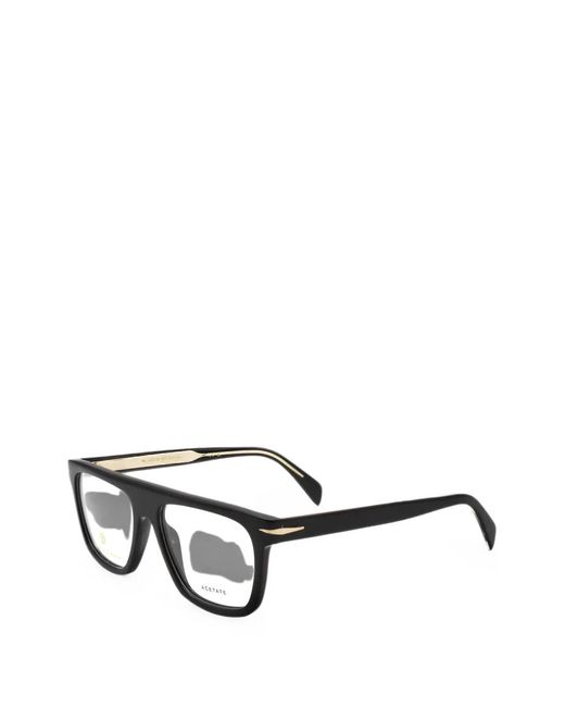 David Beckham White Square-Frame Glasses for men