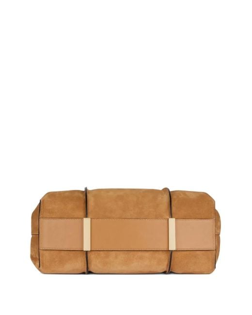 Tod's Brown T-Timeless Suede Shoulder Bag