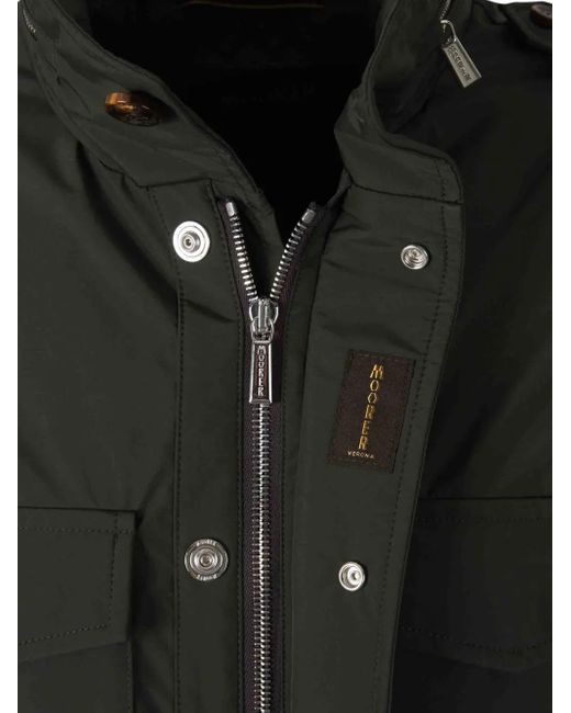 Moorer Black Denver-25 Jacket for men