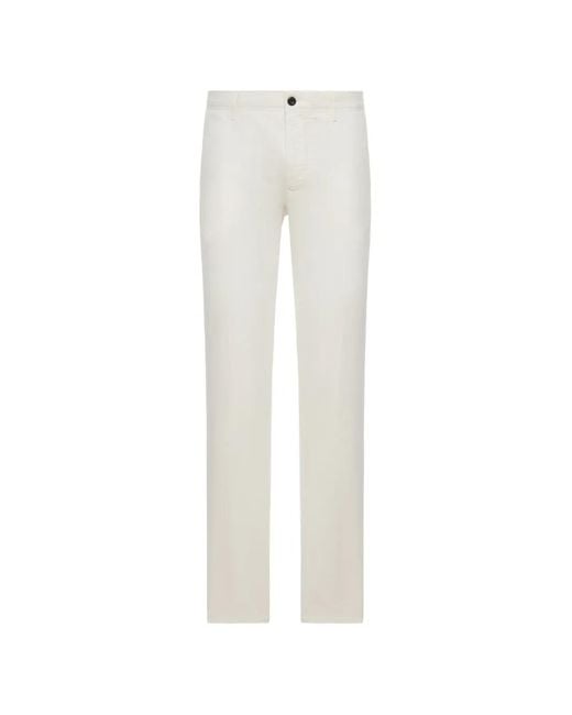 Incotex White Straight-Leg Jeans for men