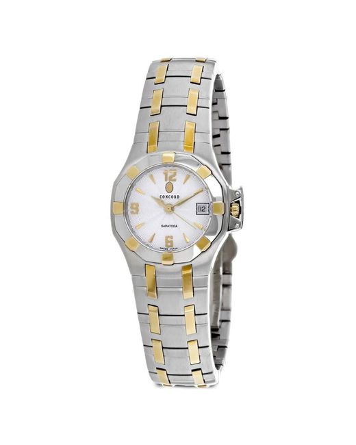 Concord White Saratoga 25Mm Watch
