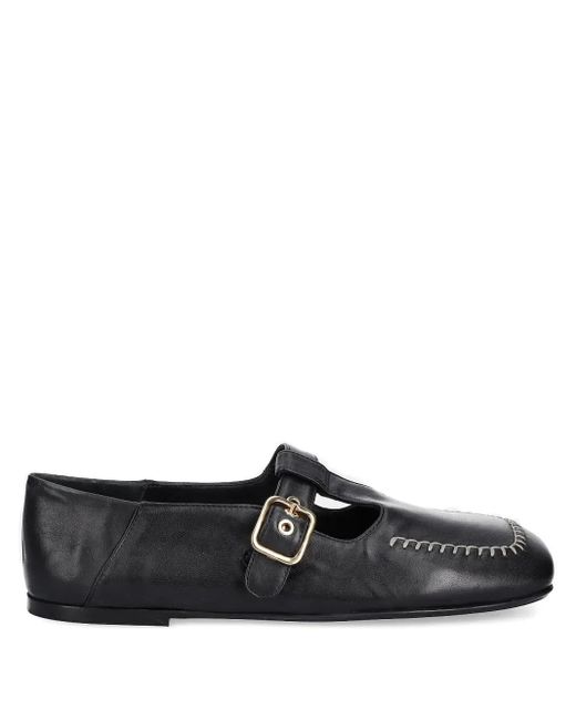 Agl Attilio Giusti Leombruni Women's Black Cercamic Buckle-Detail
