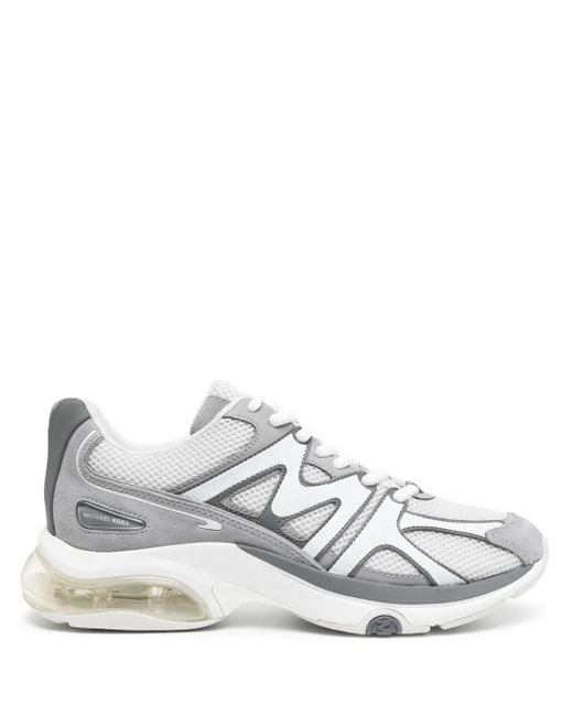 Michael Kors White Kit Extreme Panelled Sneakers for men