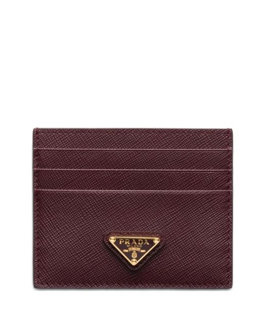 Prada サフィアーノレザーカードケース Purple