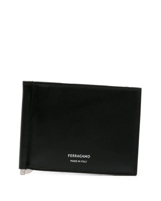 メンズ Ferragamo Classic 二つ折り財布 Black