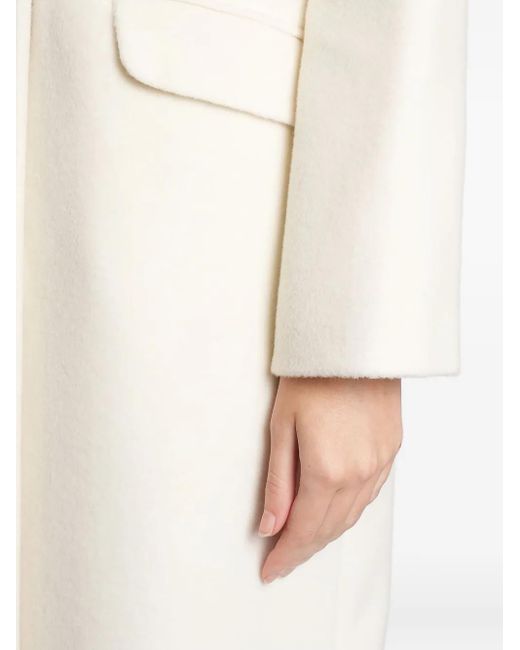 Tagliatore White Double-Breasted Coat