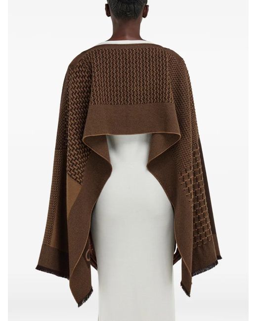Mantella Con Design Patchwork di Ferragamo in Brown