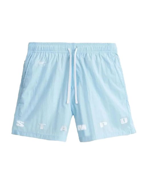 Stampd Blue Ocean Sky Transit Shorts for men