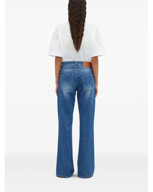 Vaqueros Rectos MSGM de color Blue