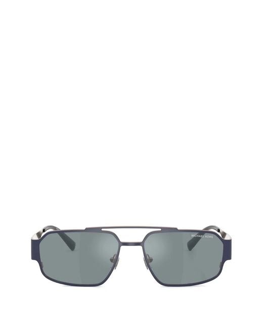 Michael Kors Gray Cape Town Geometric-Frame Sunglasses for men