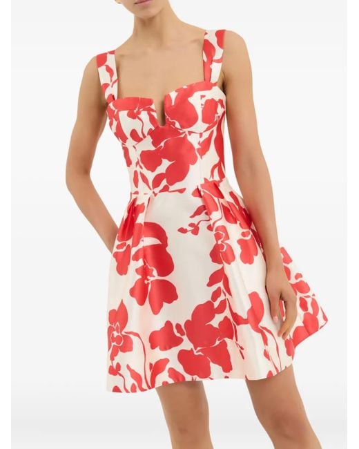 Rebecca Vallance Red Mayari Minikleid Mit Blumen