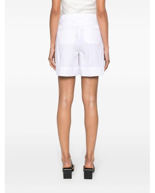 Peserico White Shorts mit Streifen