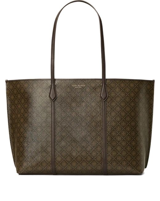 Bolso Shopper Perry Con Logo Tory Burch de color Brown
