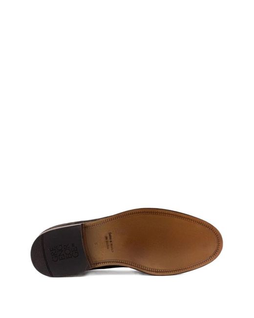Green George White Tassel Stitching Loafers for men