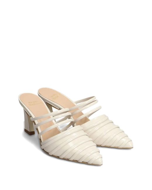 Isabel Ferranti White Leather Mules