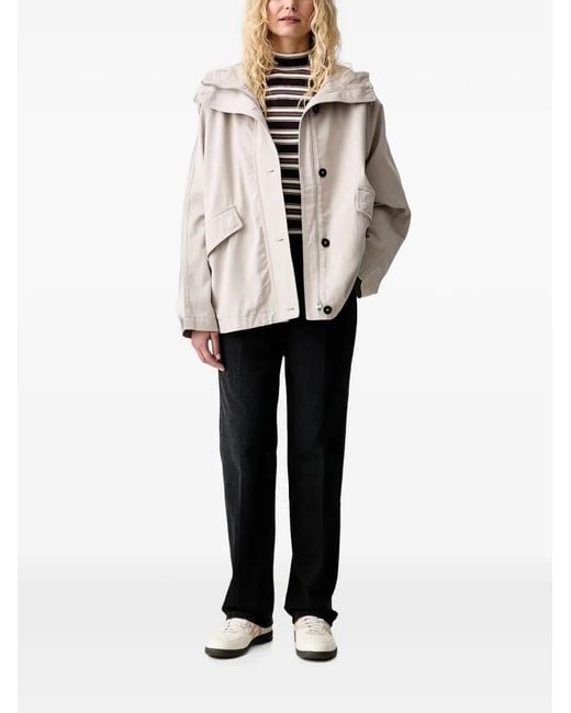 Marc O' Polo Natural Hooded Button-Front Jacket