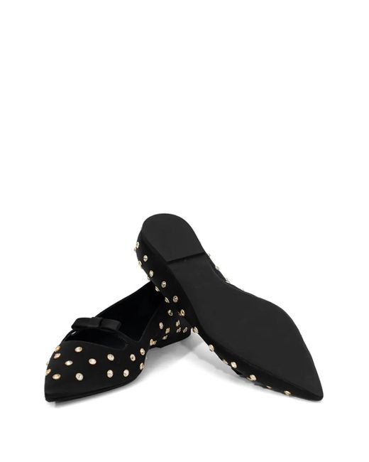 N°21 Black Studded Ballet Flats