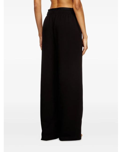 DIESEL Leslie-D-Pop Broek Met Logoprint in het Black