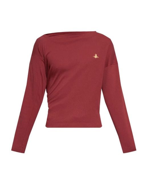 Top Con Scollo Asimmetrico di Vivienne Westwood in Red