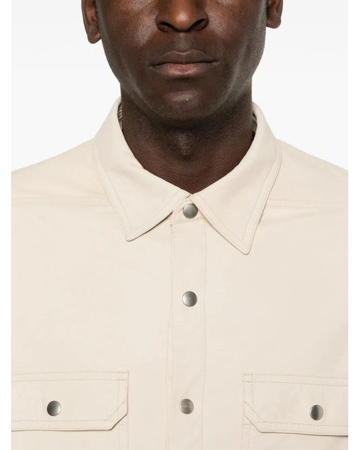 Rick Owens White Buttoned Shirt Jacket for men