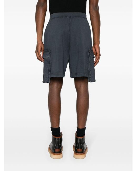 DSquared² Blue Drawstring-waistband Cotton Cargo Shorts for men