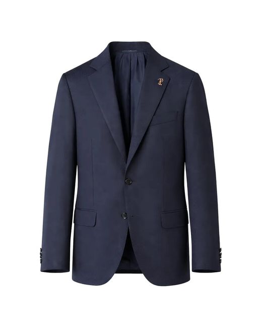 Pal Zileri Blue Veste À Simple Boutonnage Et Pin Logo for men