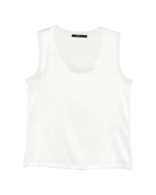 Seventy White Silk Top