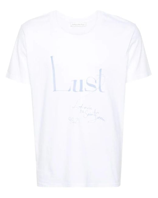Ludovic de Saint Sernin White Logo-Print T-Shirt