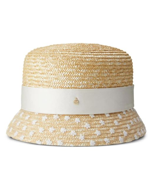 Maison Michel Natural Mini New Kendall Cloche Hat