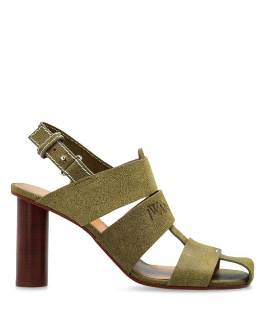 J.W. Anderson Metallic 95Mm Suede Fisherman Sandals