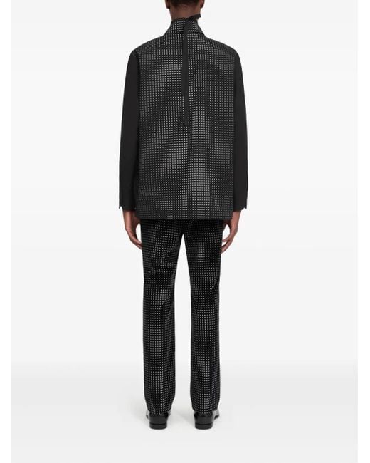 MM6 by Maison Martin Margiela Black Polka Dot-Print Long-Sleeved Shirt for men