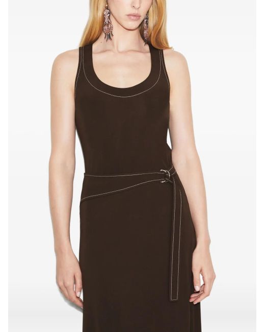 Tory Burch Brown Jersey Tank Top