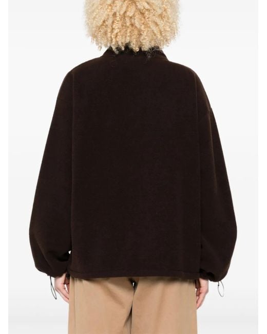 Sweat En Polaire À Fermeture Zippée Miu Miu en coloris Black