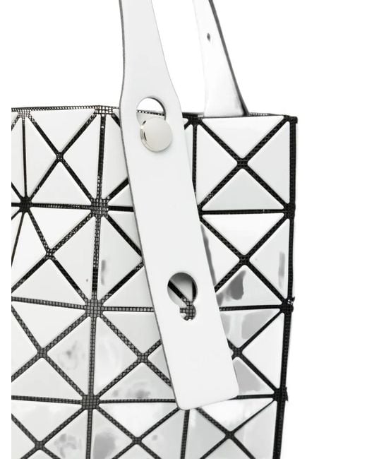 Issey Miyake White Prism Gloss Tote Bag