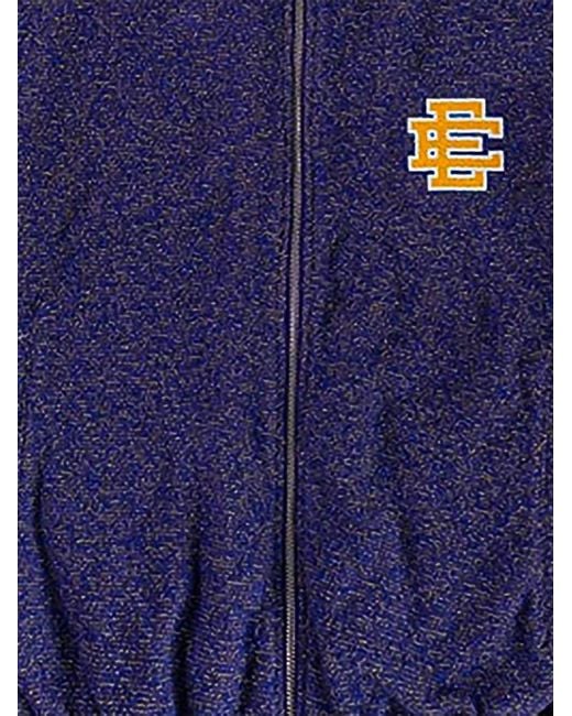 Eric Emanuel Blue Zip-Up Sweater for men