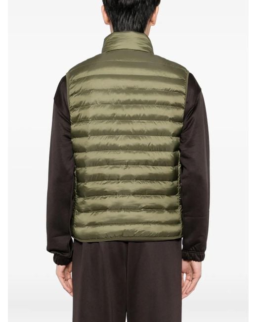 Chaleco acolchado con cremallera Lacoste de hombre de color Green