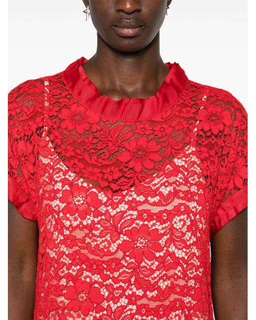 P.A.R.O.S.H. Red Regalo Midi Dress