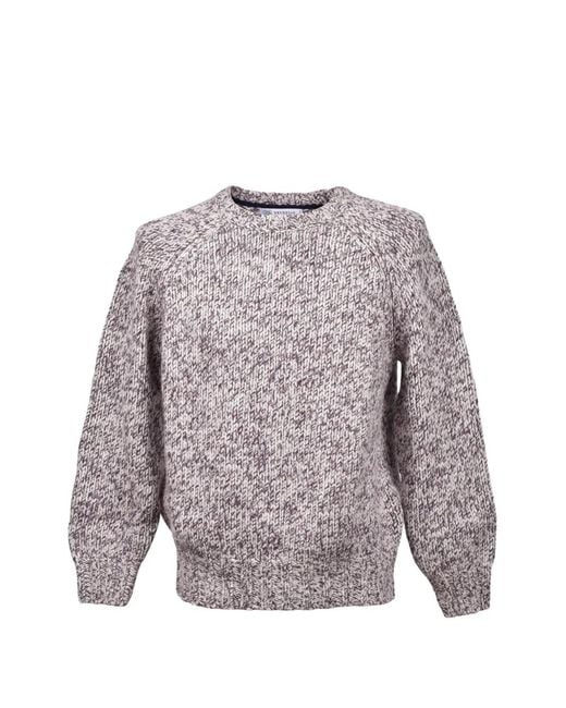 Brunello Cucinelli Gray Chunky-Knit Raglan-Sleeve Sweater for men