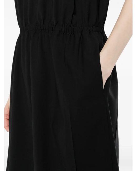 JNBY Black Robe Courte Sans Manches À Col Rond