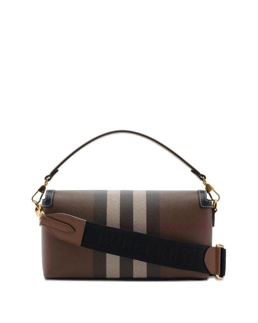 Bolso Shopper Note Burberry de color Metallic