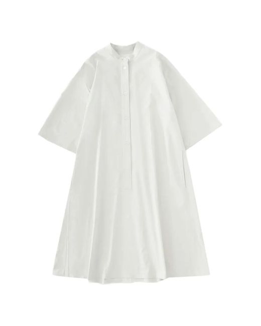 Studio Nicholson Bloch Midi-Jurk in het White