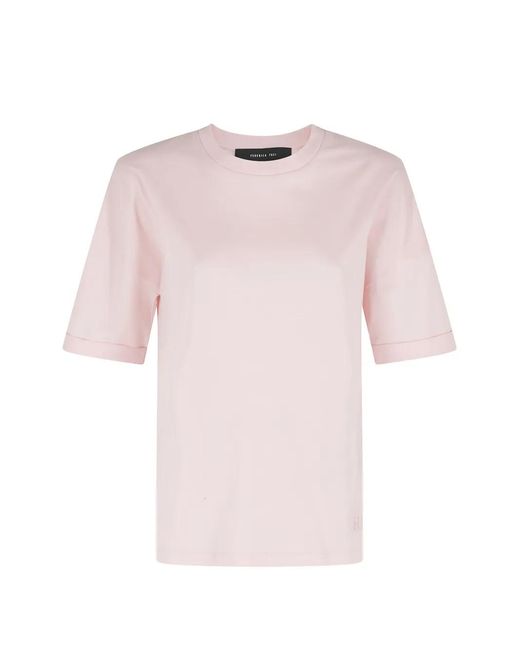 FEDERICA TOSI Pink Short-Sleeve T-Shirt