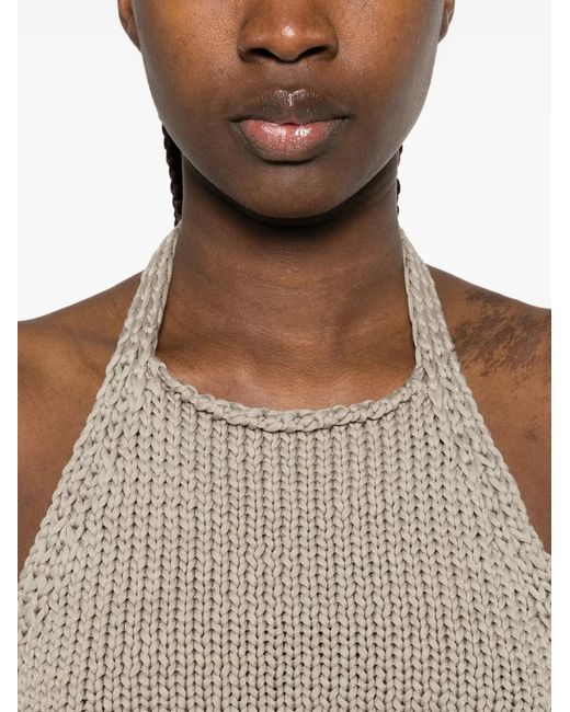 Rohe Natural Chunky-Knit Halter Top