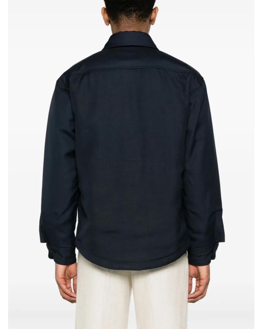 Jacquemus Blue Padded Overshirt 'The for men