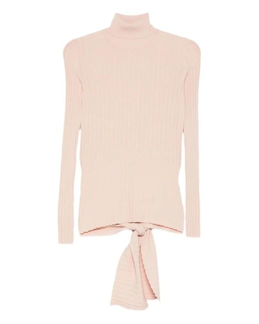 Moschino Pink Roll-Neck Top
