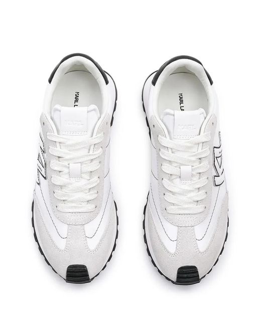 Karl Lagerfeld White Kairo Sneakers